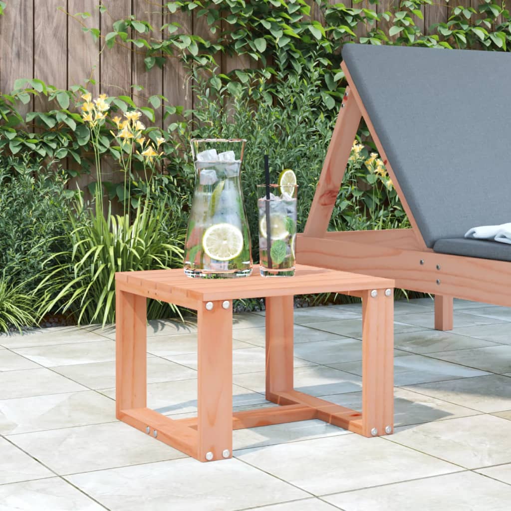 HKH Mesa de Apoyo P/ Jardín 40x38x28,5 Cm Madera Maciza de Douglas - Marrón
