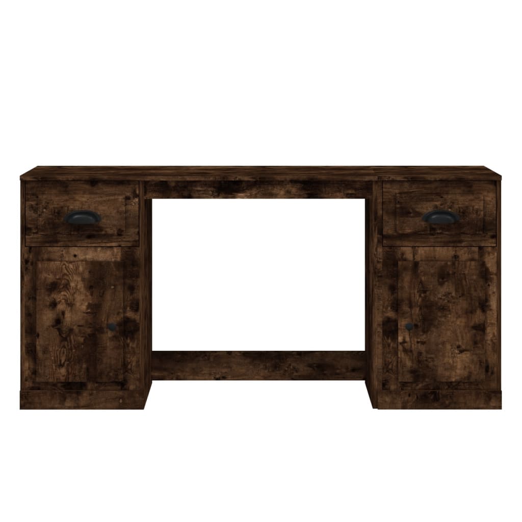 Escritorio HKH con mueble Derivados de Madera en Madera Roble Ahumado