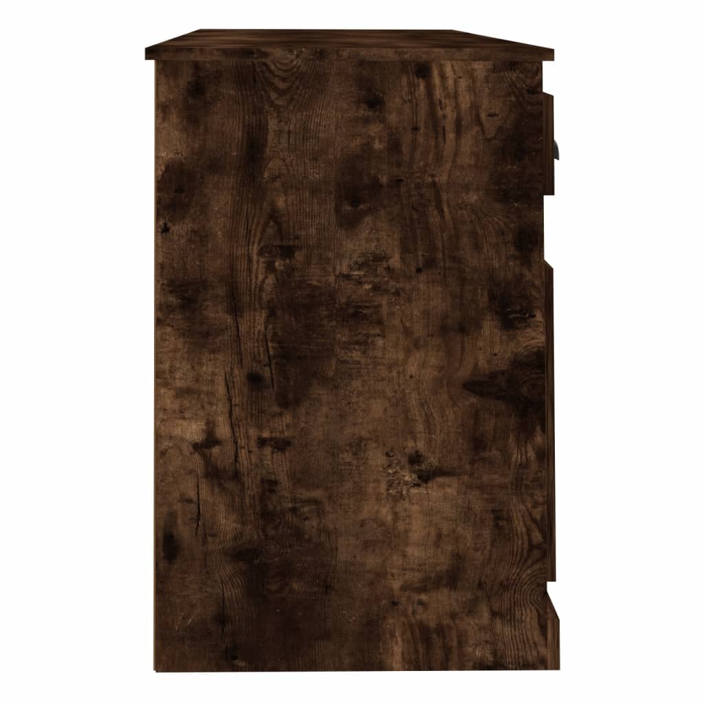 Escritorio HKH con mueble Derivados de Madera en Madera Roble Ahumado