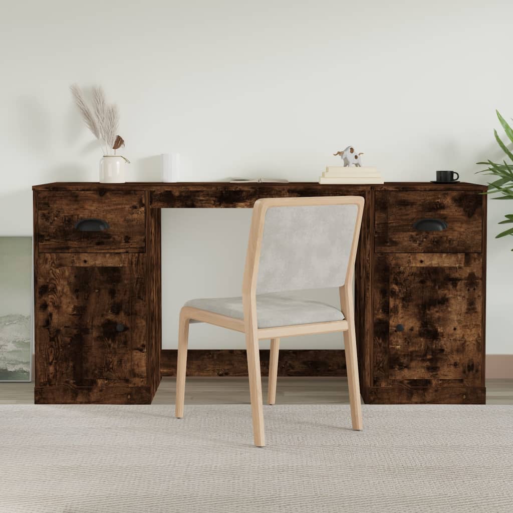 Escritorio HKH con mueble Derivados de Madera en Madera Roble Ahumado