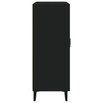 HKH Aparador Clássico em derivados de Madeira, Vidro 69,5 X 34 X 90 Cm - Preto