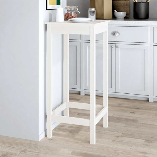HKH Mesa de Bar em Pinho Maciço - Branco