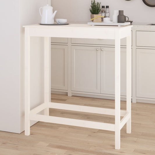 HKH Mesa de Bar em Pinho Maciço - Branco