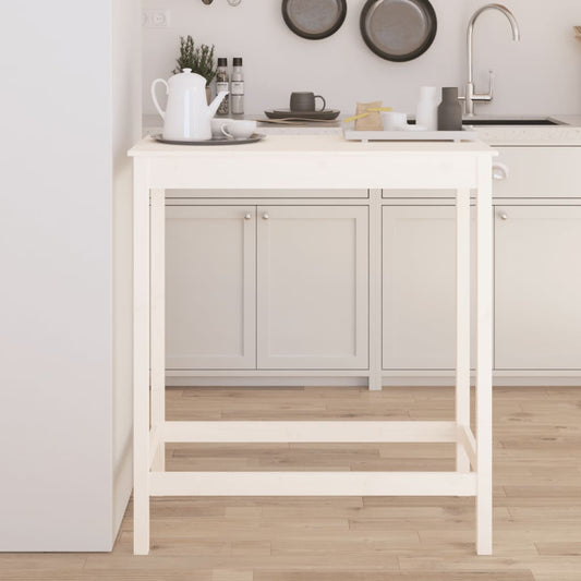 HKH Mesa de Bar em Pinho Maciço - Branco