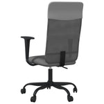 HKH Silla de Oficina de Malla/Piel Sintética Ajustable - Gris