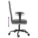 HKH Silla de Oficina de Malla/Piel Sintética Ajustable - Gris
