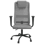 HKH Silla de Oficina de Malla/Piel Sintética Ajustable - Gris