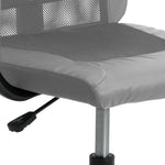 HKH Silla de Oficina de Malla/Piel Sintética Ajustable - Gris