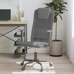 HKH Silla de Oficina de Malla/Piel Sintética Ajustable - Gris