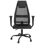 HKH Silla de Oficina de Malla/Cuero Artificial Regulable - Negro