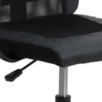 HKH Silla de Oficina de Malla/Cuero Artificial Regulable - Negro
