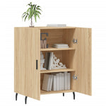 Aparador clásico HKH de madera, metal 69,5 x 34 x 90 cm - Roble Sonoma