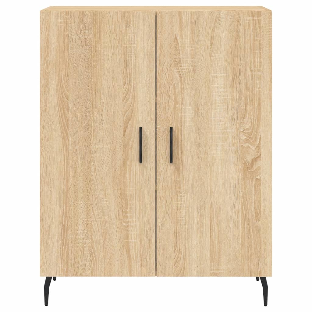 Aparador clásico HKH de madera, metal 69,5 x 34 x 90 cm - Roble Sonoma