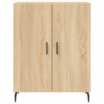 Aparador clásico HKH de madera, metal 69,5 x 34 x 90 cm - Roble Sonoma