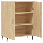 Aparador clásico HKH de madera, metal 69,5 x 34 x 90 cm - Roble Sonoma