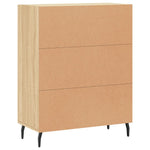 Aparador clásico HKH de madera, metal 69,5 x 34 x 90 cm - Roble Sonoma