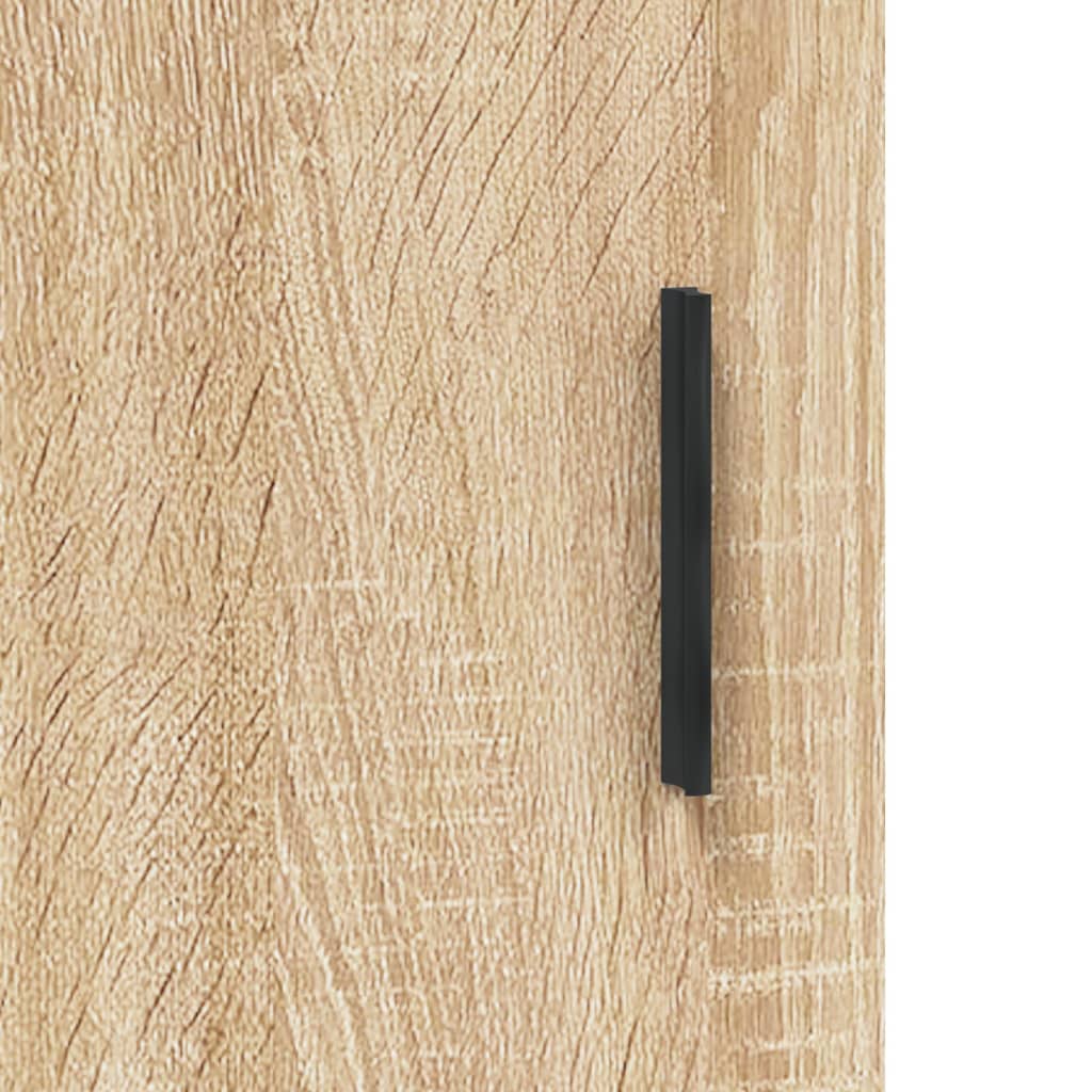 Aparador clásico HKH de madera, metal 69,5 x 34 x 90 cm - Roble Sonoma