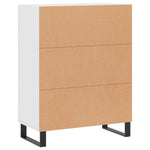 HKH Aparador Clásico en derivados de Madera, Metal 69,5 X 34 X 90 Cm - Blanco