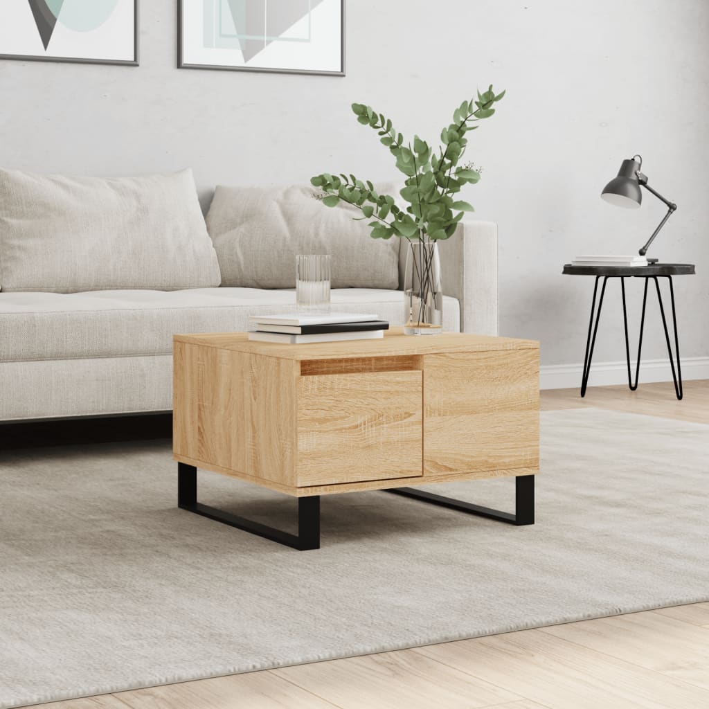 Mesa de centro HKH en derivados de madera Roble Sonoma