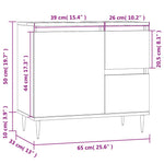 HKH Armário de Casa de Banho - 65x33x60cm - Branco