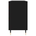 HKH Armário de Casa de Banho - 80x33x60 Cm - Preto