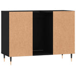HKH Armário de Casa de Banho - 80x33x60 Cm - Preto