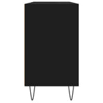 HKH Armário de Casa de Banho - 80x33x60 Cm - Preto