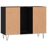 HKH Armário de Casa de Banho - 80x33x60 Cm - Preto