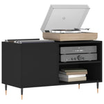 HKH Armário para Discos - 85x38x48 Cm - Preto