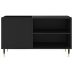 HKH Armário para Discos - 85x38x48 Cm - Preto