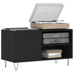HKH Armário para Discos - 85x38x48 Cm - Preto