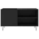 HKH Armário para Discos - 85x38x48 Cm - Preto