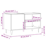 HKH Armário P/ Discos - em Cimento - 85x38x48 Cm - Cinzento