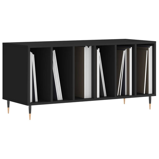 HKH Armário para Discos - 100x38x48 Cm - Preto