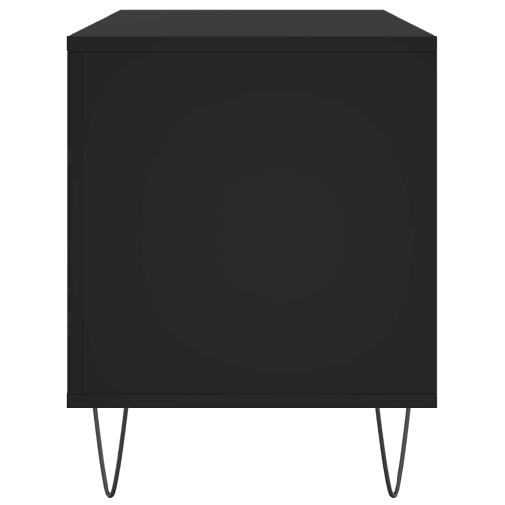 HKH Armario para Discos - 100x38x48 Cm - Negro