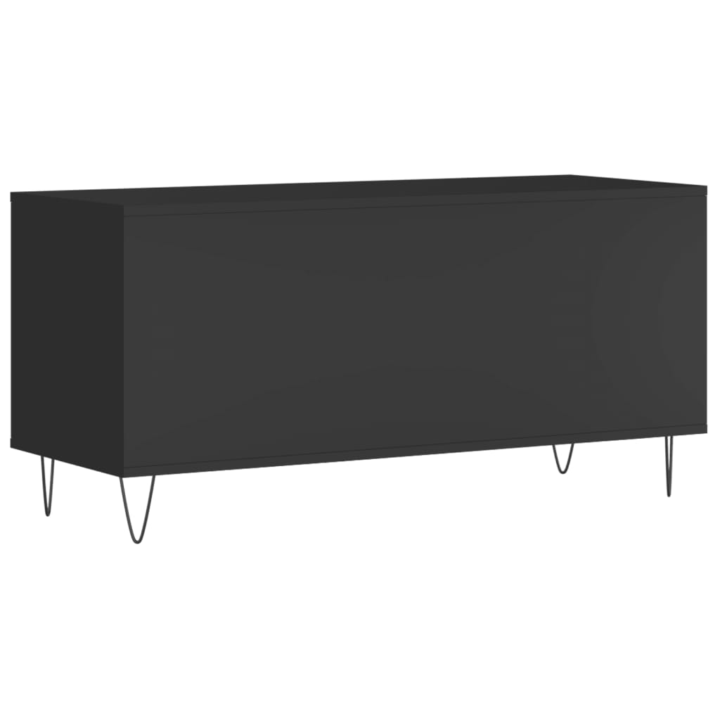 HKH Armario para Discos - 100x38x48 Cm - Negro