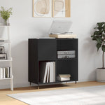HKH Armario para Discos - 84,5x38x89 cm - Negro