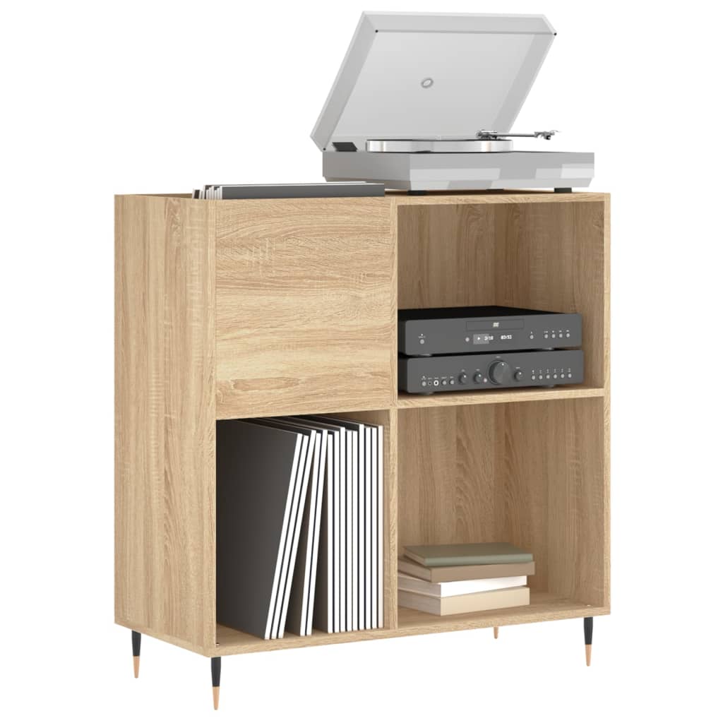 HKH Armario para Discos en Roble Sonoma - 84,5x38x89 cm