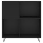 HKH Armario para Discos - 84,5x38x89 cm - Negro