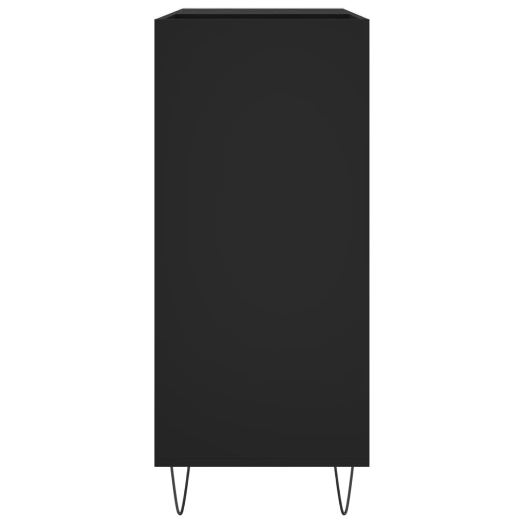 HKH Armario para Discos - 84,5x38x89 cm - Negro