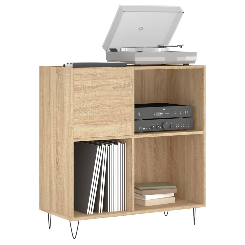 HKH Armario para Discos en Roble Sonoma - 84,5x38x89 cm