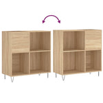 HKH Armário P/ Discos em Carvalho Sonoma - 84,5x38x89 Cm