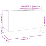 HKH Armário para Discos - 74,5x38x48 Cm - Branco