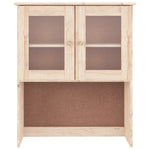 HKH Tapa para Cómoda Alta de Madera Maciza de Pino (Sin Tratar), Cristal 77 X 30 X 92 Cm