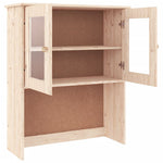 HKH Tapa para Cómoda Alta de Madera Maciza de Pino (Sin Tratar), Cristal 77 X 30 X 92 Cm