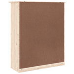 HKH Tapa para Cómoda Alta de Madera Maciza de Pino (Sin Tratar), Cristal 77 X 30 X 92 Cm