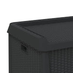 HKH Caixa De Arrumação Para Jardim 125 L Pp - Antracite