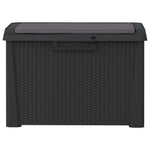 HKH 6 Pcs Conjunto Lounge de Jardim C/ Almofadões Vime Pe - Preto