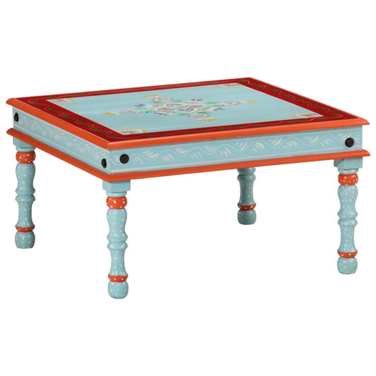 Mesa de centro HKH de mango macizo pintada a mano - Azul