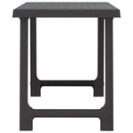 HKH Mesa de Campismo 79x56x64 Cm Pp Aspeto Madeira - Antracite